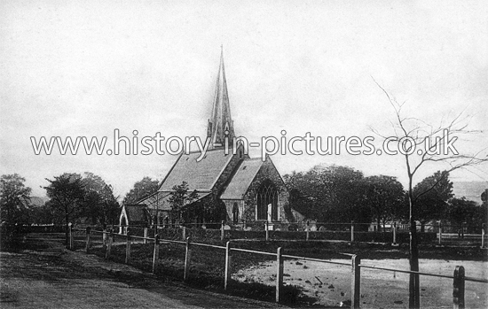 St Pauls Church and Pond, Woodford Bridge, Essex. c.1920's